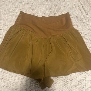 Aerie Cross Over Brown Shorts